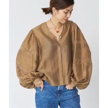 IENA 레이스 슬리브 블라우스