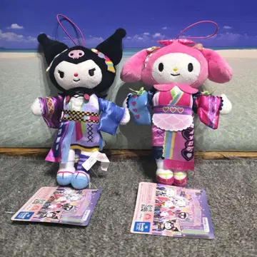 산리오 퓨로랜드 콜라보레이션 라이브 캐릭터 봉제 인형 2개 세트