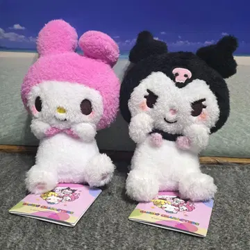 유루카와 산리오 캐릭터즈 뿅뿅 봉제 인형 마이멜로디 쿠로미