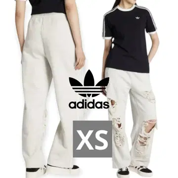 한정 가격 adidas 데미지 가공 조거 스웨트 팬츠 XS