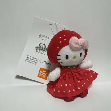 헬로키티 로리즈팜 Me% 토이 키링 딸기