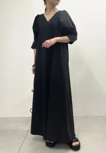 omekashi 빅 슬리브 원피스 38