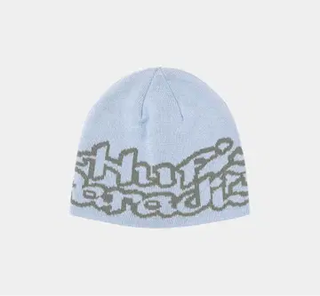 Huf 로고 니트 모자 라이트 블루