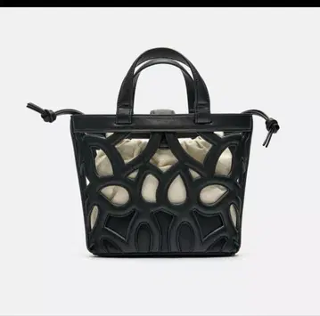 ZARA 자라 컷워크 미니 숄더백 2WAY 블랙