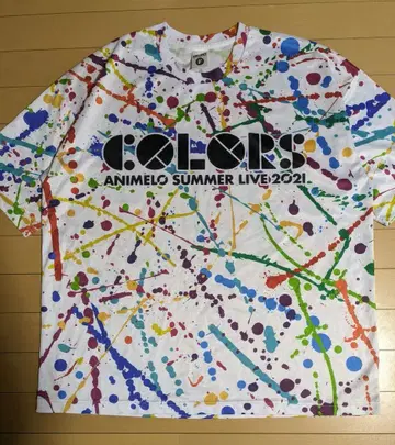애니사마 티셔츠 한정판 티셔츠 COLORS 빅 티 화이트 DRY T