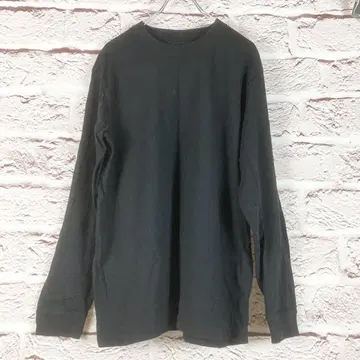 r287 블랙 긴팔 T셔츠 코튼 트레이닝복 XL