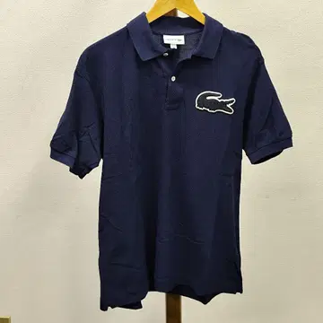 LACOSTE 네이비 피케 셔츠 US 사이즈 L 빅 와니