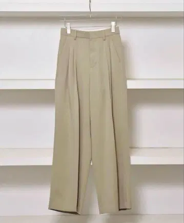 todayful Tuck Wide Trousers 세이지 38