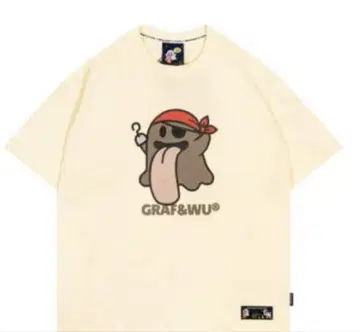 미개봉 새상품 GRAF&WU XL 티셔츠 크림색