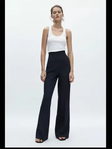 새상품 ZARA ZW 컬렉션 하이웨스트 지퍼 팬츠