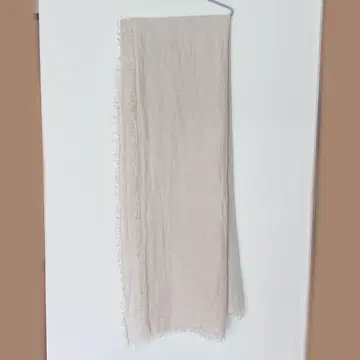 상태 좋음! 아소스멜레 대형 린넨 스톨 / 프린지 베이지