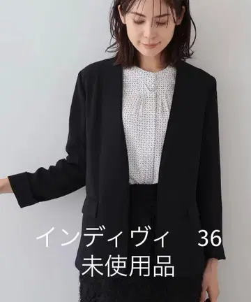 INDIVI [ 입는 양산/열차단/UV 케어 ] 노카라 블랙 자켓