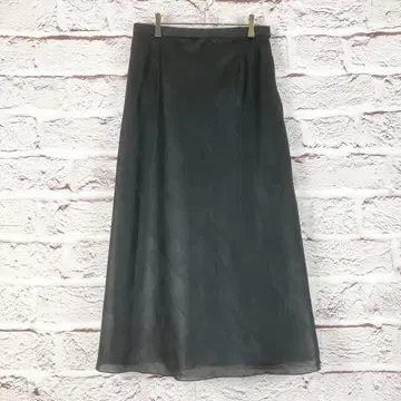 r313 그레이 쉬폰 롱 스커트 M~L