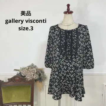 새상품급 gallery visconti 플라워 튜닉