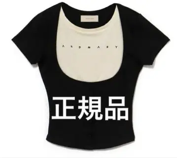 andmary mary 로고 tops black