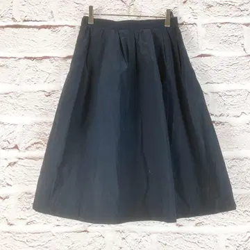 r317 Je chichi 네이비 플레어 스커트 S