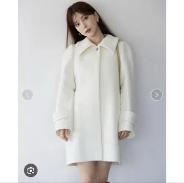 [스나이델] 화이트 울 코트