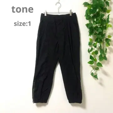 톤 tone 캐주얼 팬츠 [ M ] 블랙 사이드 지퍼 남성용