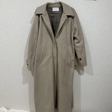 후즈 후 치코 베이지 롱 체스터 코트