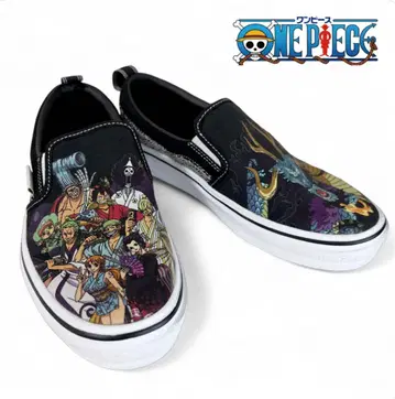 ONEPIECE 원피스 슬립온 스니커즈 루피 콜라보 한정 블랙
