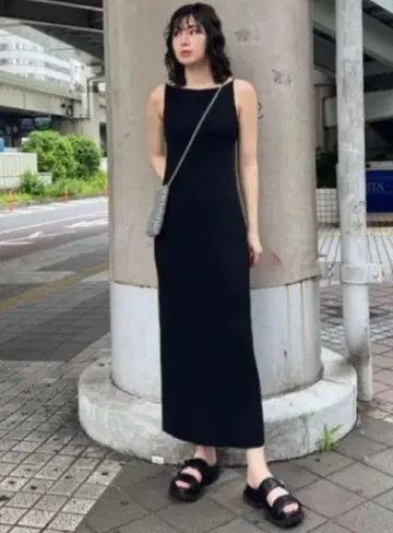 moussy BACKLESS KNIT DRESS