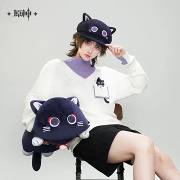 원신 방랑자 동화 고양이 맨투맨 모자 공식 정품
