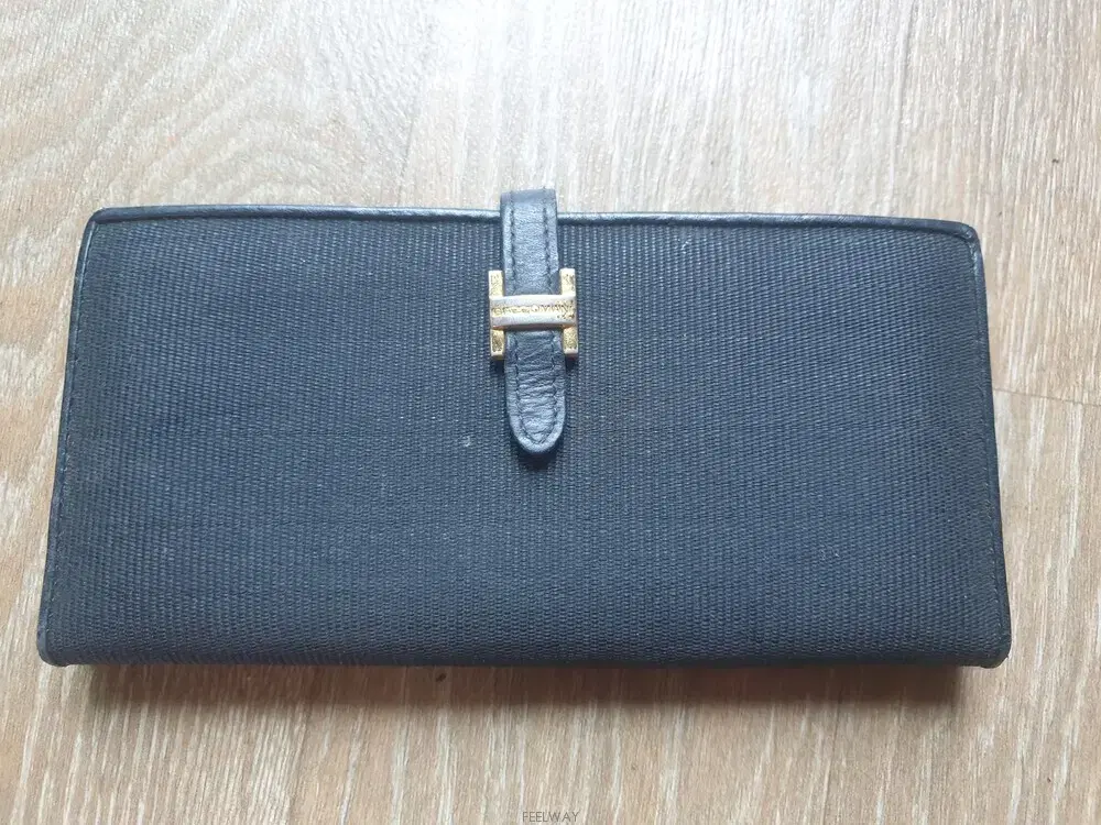 GAZZOMANI Authentic Unique Natural Horse Tail Hair Long Wallet, Bifold Wallet, Card Holder