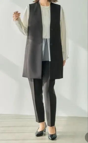 LEPSIM W 크로스 스트레치 롱 베스트