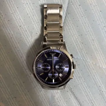 Emporio Armani 쿼츠 손목시계 다크 블루