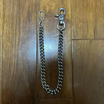 두꺼운 은 지갑 체인 45cm 얇은 체인 핸드메이드 S자 고리
