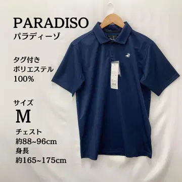 택 포함 새상품 파라디소 PARADISO 네이비 골프 셔츠 M