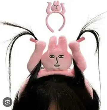 머리띠 클립 토끼 재미있는 머리카락 고정 SNS