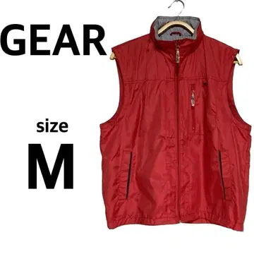 새상품급 GEAR 베스트 하이넥 아우터 자켓 브랜드 로고 [M]