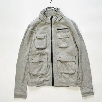 새상품급 HUGO BOSS 코튼 자켓 후드티 그레이 4 포켓 M