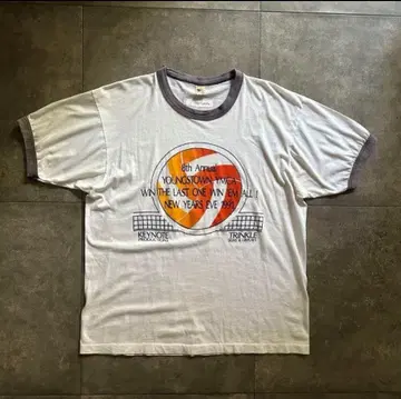 80s90s 스크린스타즈 링거 셔츠 USA 제 화이트 XL