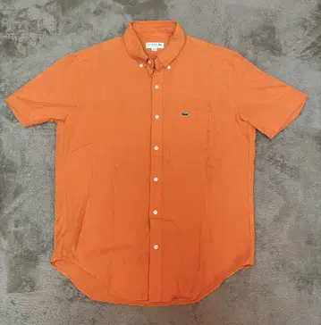 라코스테 Lacoste 오렌지 버튼다운 셔츠