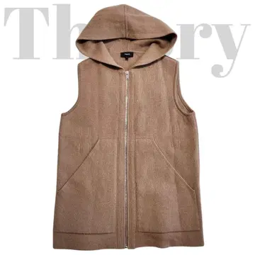 띠어리 니트 베스트 22 AW HOODED VEST LANA CASH