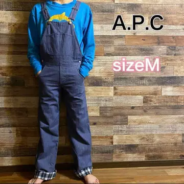 아페쎄 A.P.C 오버롤 살로펫 데님 체크 S