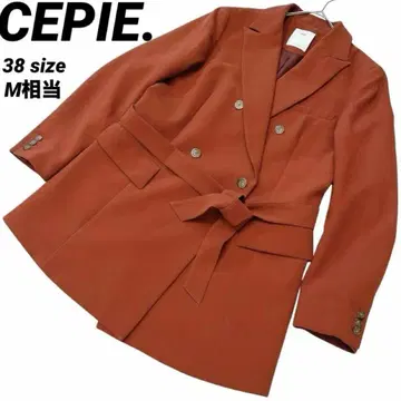 레어 CEPIE. 세피에 테일러드 자켓 더블 벨트 가을 A라인