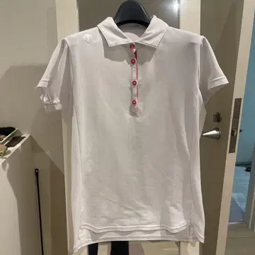 데상트 골프 폴로셔츠 화이트 L 사이즈