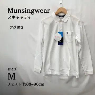 택 포함 새상품 먼싱웨어 Munsingwear 폴로셔츠 M 사이즈 화이트