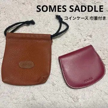 [ SOMES SADDLE ] 소메스사돌 복조리 코인 케이스 레드