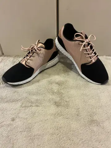 EMPORIO ARMANI EA7 스니커즈 블랙 핑크 25.1