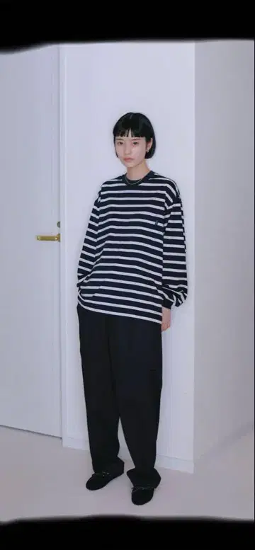 everyone high gauge border long sleeve