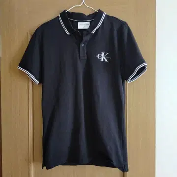 Calvin Klein Jeans 블랙 피케 셔츠 M