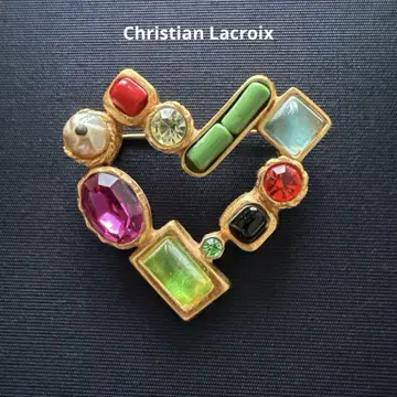 새상품급 Christian Lacroix 크리스천 라크르와 브로치