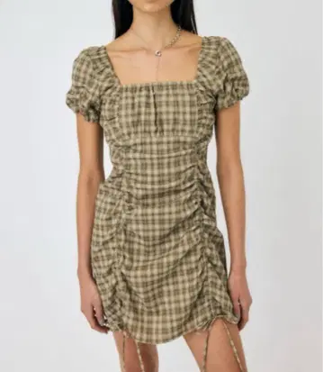 moussy GATHER RIBBON 미니 드레스