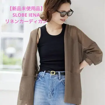 SLOBE IENA 린넨 버튼리스 가디건