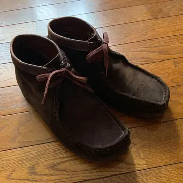 80 90년대 Clarks 클락스 왈라비 부츠 가죽 신발 아일랜드