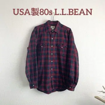 레어 USA제 80년대 L.L.BEAN 플란넬 셔츠 엘엘빈 빈티지